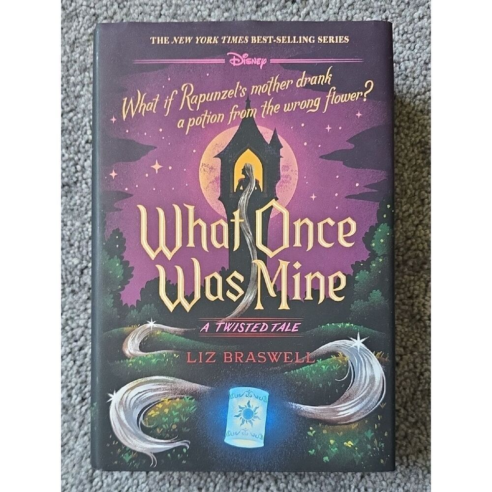 Disney What Once Was Mine Hardcover - Purple and Gold Illustrated Cover